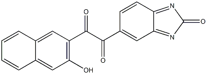 5-(3-羟基-2-萘甲酰氯基)苯并咪唑酮, , 结构式