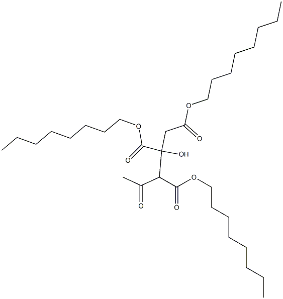 Trioctyl acetylcitrate Struktur