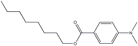 对二甲氨基苯甲酸辛酯 结构式