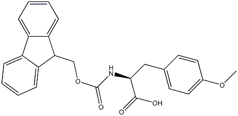 FMOC-L-4-甲氧基苯丙氨酸, , 结构式