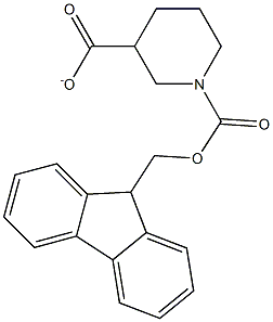 N-FMOC-piperidine-3-carboxylate Struktur