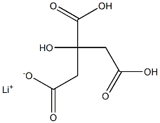 Lithium dihydrogen citrate Structure