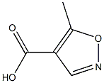 5-Methyl-4-isoxazole carboxylic acid Structure