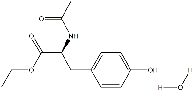 N-acetyl-L-tyrosine ethyl ester monohydrate Structure