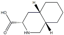 (3S,4aS,8aS)-Decahydroisoquinoline-3-carboxylic acid Struktur