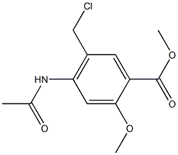 Methyl 4-acetamido-5-(chloromethyl)-2-methoxybenzoate Structure