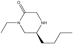 (S)-5-BUTYL-1-ETHYLPIPERAZIN-2-ONE Struktur