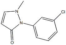 M-CHLORO PHENYL METHYL PYRAZOLONE Struktur