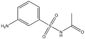N-ACETYL-3-AMINOBENZENESULFONAMIDE Struktur
