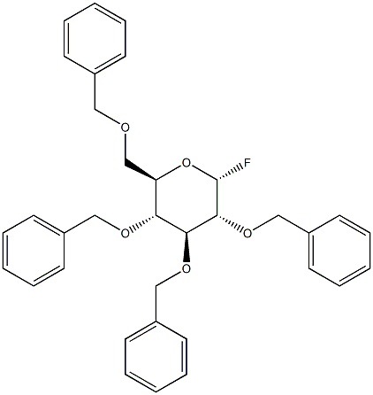 2,3,4,6-Tetra-O-benzyl-a-D-glucopyranosylfluoride 结构式