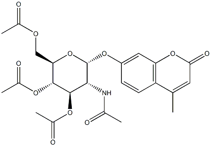 4-Methylumbelliferyl2-acetamido-3,4,6-tri-O-acetyl-2-deoxy-a-D-glucopyranoside