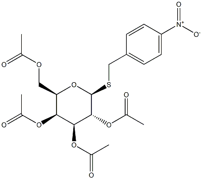 4-Nitrobenzyl2,3,4,6-tetra-O-acetyl-b-D-thiogalactopyranoside Structure