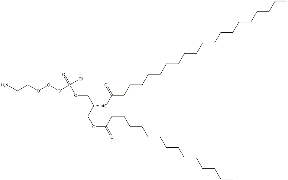 [(2R)-1-(2-aminoethoxy-hydroxyphosphoryl)oxy-3-pentadecanoyloxypropan-2-yl] icosanoate Struktur