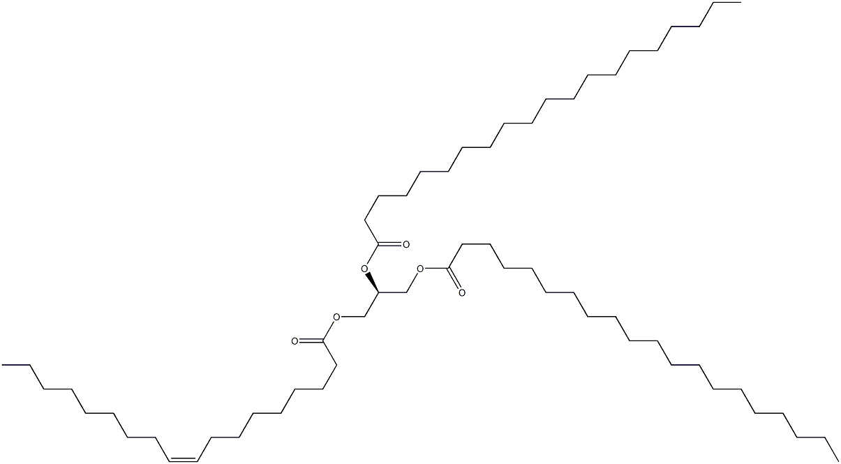 1-(9Z-octadecenoyl)-2,3-dieicosanoyl-sn-glycerol Structure