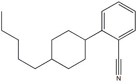 4-Pentylcyclohexylcyanobenzene Structure