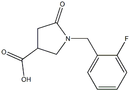 1-(2-FLUOROBENZYL)-5-OXOPYRROLIDINE-3-CARBOXYLICACID Structure