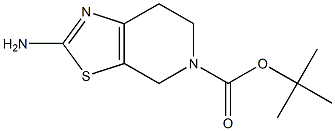tert-Butyl 2-amino-6,7-dihydro[1,3]thiazolo[5,4-c]pyridine-5(4H)-carboxylate Struktur