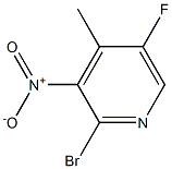 2-溴-3-硝基-4-甲基-5-氟吡啶, , 结构式