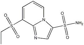 -ETHYLSULFONYLIMIDAZO[1,2-A]PYRIDINE-3-SULFONAMIDE Struktur
