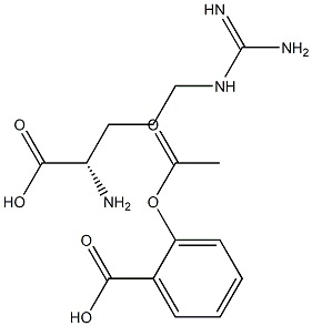 L-ARGININE ACETYLXALICYLATE Struktur