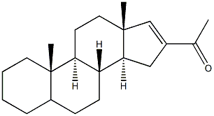 16-acetylandrost-16-ene Structure