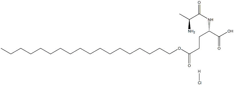 octadecyl alanylglutamate hydrochloride Structure
