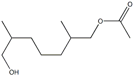 7-acetoxy-2,6-dimethyl-1-heptanol 结构式