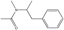 N-acetylmethamphetamine Struktur