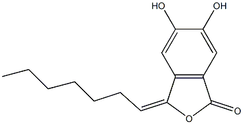 3-heptylidene-5,6-dihydroxyphthalide|