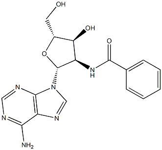 2'-benzamido-2'-deoxyadenosine Structure