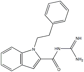 N-(aminoiminomethyl)-1-(2-phenylethyl)-1H-indole-2-carboxamide Structure