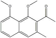 2-acetyl-1,8-dimethoxy-3-methylnaphthalene Structure