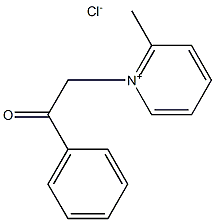 1-phenacyl-2-methylpyridinium chloride Structure