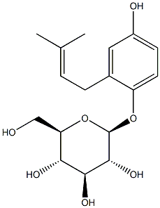1-O-beta-glucopyranosyl-1,4-dihydroxy-2-(3',3'-dimethylallyl)benzene|