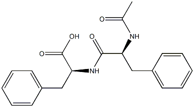 N-acetylphenylalanyl-phenylalanine Struktur