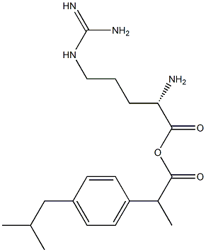 精氨酸布洛芬,,结构式