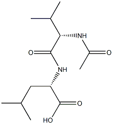 N-acetylvalylleucine Struktur