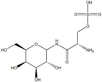 galactosyl-(3-sulfo)-1-ceramide 化学構造式