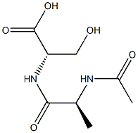 acetylalanylserine Struktur