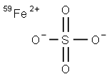 硫酸亚铁[59FE], , 结构式