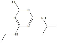 2-CHLORO-6-ETHYLAMINO-4-ISOPROPYLAMINO-1,3,5-TRIAZINE Struktur