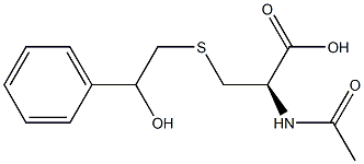 N-ACETYL-S-(2-PHENYL-2-HYDROXYETHYL)-L-CYSTEINE Struktur
