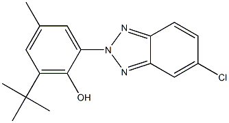 2-(3'-TERT-BUTYL-2'-HYDROXY-5'-METHYLPHENYL)-5-CHLORBENZOTRIAZOLE Struktur