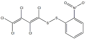 1,2,3,4,4-PENTACHLOROBUTADIENYL-2-NITROPHENYLDISULPHIDE