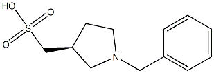 メタンスルホン酸=(3S)-1-ベンジルピロリジン-3-イル 化学構造式