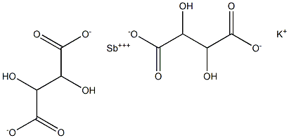 D-ANTIMONYPOTASSIUMTARTRATE Struktur