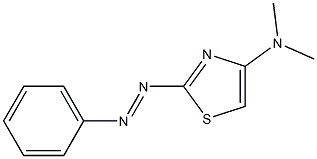 DIMETHYLAMINOPHENYLAZOTHIAZOLE Struktur