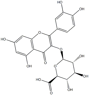 QUERCETIN3-O-BETA-D-GLUCURONIDE Struktur