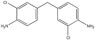 4,4'-METHYLENEBIS(2-CHLOROBENZENEAMINE) 结构式