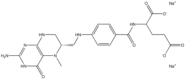 [6S]-5-METHYLTETRAHYDROFOLICACID,SODIUMSALT Struktur